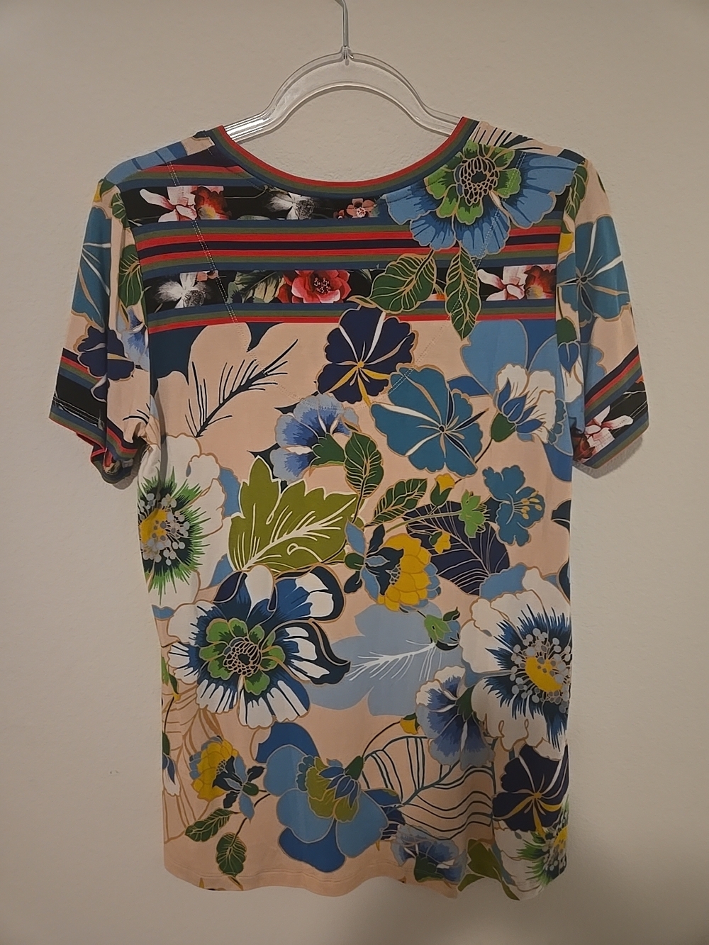 Johnny Was Janie Favorite Tshirt Multicolor Floral V-Neck Tee Boho - Picture 3 of 3